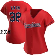 Steven Kwan Women's Cleveland Guardians Red Replica Alternate Jersey