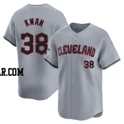 Steven Kwan Youth Cleveland Guardians Gray Limited Road Jersey