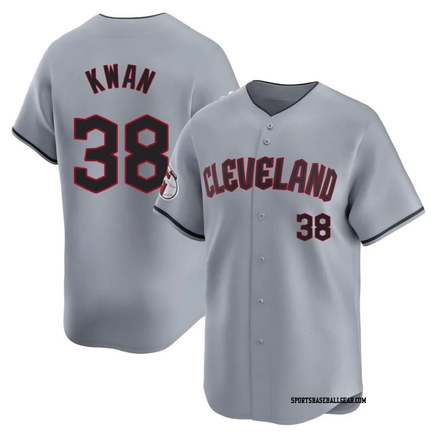 Steven Kwan Youth Cleveland Guardians Gray Limited Road Jersey