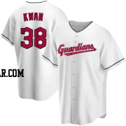 Steven Kwan Youth Cleveland Guardians White Replica Home Jersey