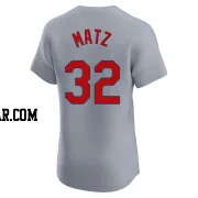 Steven Matz Men's St. Louis Cardinals Gray Elite Road Jersey