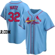 Steven Matz Men's St. Louis Cardinals Light Blue Replica Alternate Jersey