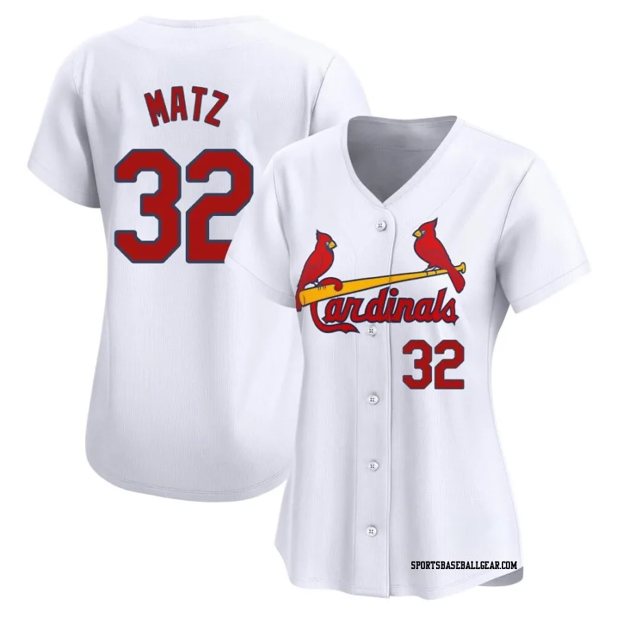 Steven Matz Women's St. Louis Cardinals White Limited Home Jersey