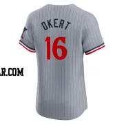 Steven Okert Men's Minnesota Twins Gray Elite Road Jersey