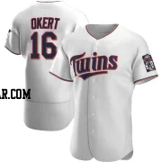 Steven Okert Men's Minnesota Twins White Authentic Home Jersey