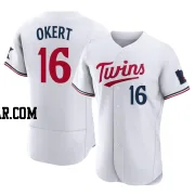 Steven Okert Men's Minnesota Twins White Authentic Home Jersey