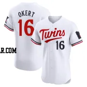 Steven Okert Men's Minnesota Twins White Elite Home Jersey