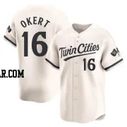 Steven Okert Youth Minnesota Twins Cream Limited Alternate Jersey