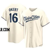 Steven Okert Youth Minnesota Twins Cream Replica Alternate Jersey