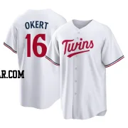 Steven Okert Youth Minnesota Twins White Replica Home Jersey