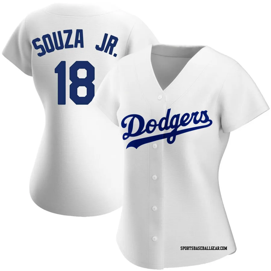 Steven Souza Jr. Women's Los Angeles Dodgers White Replica Home Jersey