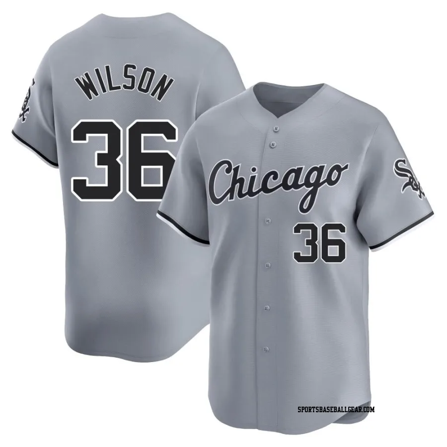 Steven Wilson Men's Chicago White Sox Gray Limited Road Jersey