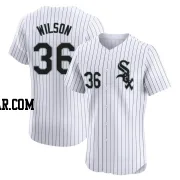 Steven Wilson Men's Chicago White Sox White Elite Home Jersey