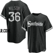 Steven Wilson Youth Chicago White Sox Black Replica 2021 City Connect Jersey