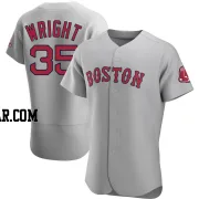 Steven Wright Men's Boston Red Sox Gray Authentic Road Jersey