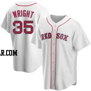 Steven Wright Men's Boston Red Sox White Replica Home Jersey