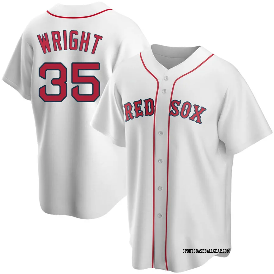 Steven Wright Youth Boston Red Sox White Replica Home Jersey