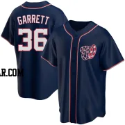 Stone Garrett Men's Washington Nationals Navy Replica Alternate Team Jersey