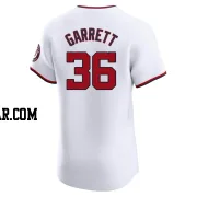 Stone Garrett Men's Washington Nationals White Elite Home Jersey