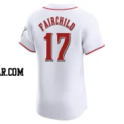 Stuart Fairchild Men's Cincinnati Reds White Elite Home Jersey