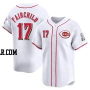 Stuart Fairchild Youth Cincinnati Reds White Limited Home Jersey