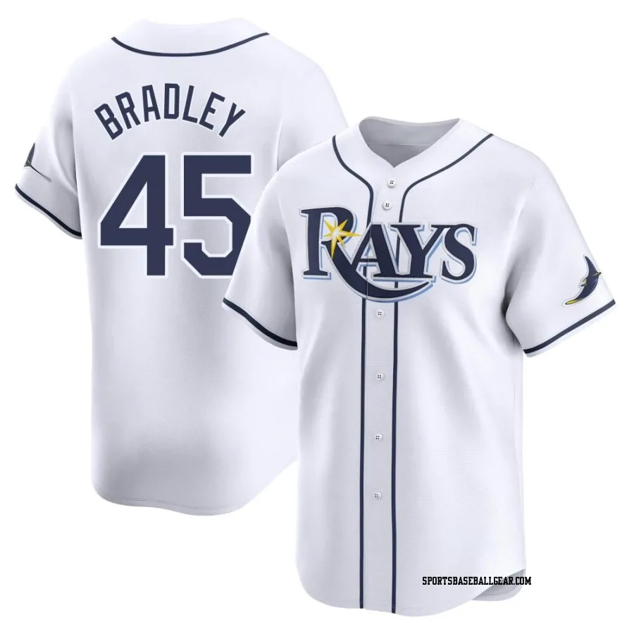 Taj Bradley Youth Tampa Bay Rays White Limited Home Jersey