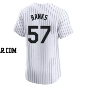 Tanner Banks Men's Chicago White Sox White Elite Home Jersey