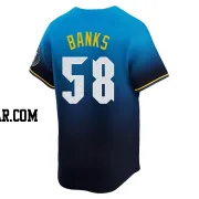 Tanner Banks Men's Philadelphia Phillies Blue Limited 2024 City Connect Jersey