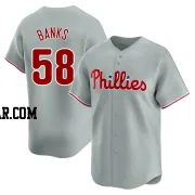 Tanner Banks Men's Philadelphia Phillies Gray Limited Away Jersey