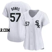 Tanner Banks Women's Chicago White Sox White Limited Home Jersey