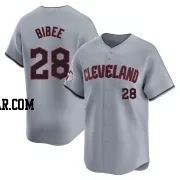 Tanner Bibee Men's Cleveland Guardians Gray Limited Road Jersey