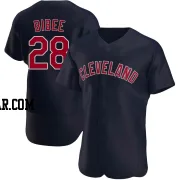 Tanner Bibee Men's Cleveland Guardians Navy Authentic Alternate Jersey