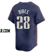 Tanner Bibee Men's Cleveland Guardians Navy Limited 2024 City Connect Jersey