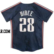 Tanner Bibee Toddler Cleveland Guardians Navy Limited Preschool & 2024 City Connect Jersey