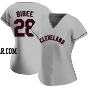 Tanner Bibee Women's Cleveland Guardians Gray Authentic Road Jersey