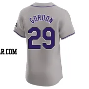 Tanner Gordon Men's Colorado Rockies Gray Elite Road Jersey