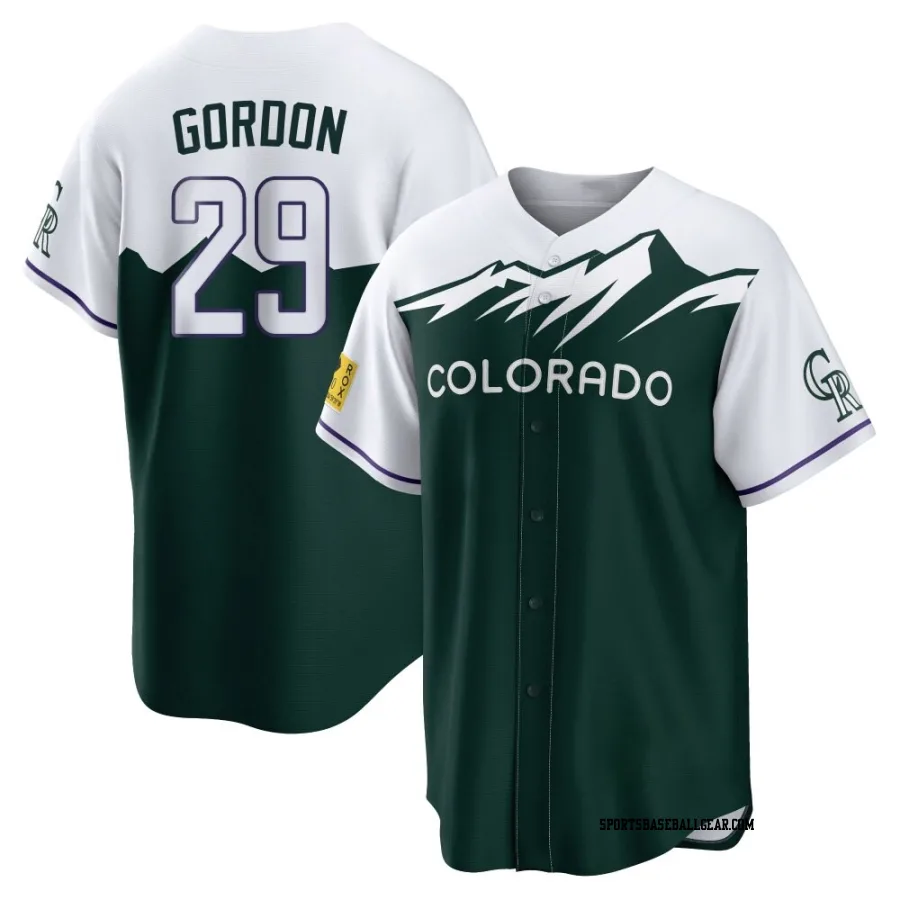 Tanner Gordon Men's Colorado Rockies Green Replica 2022 City Connect Jersey