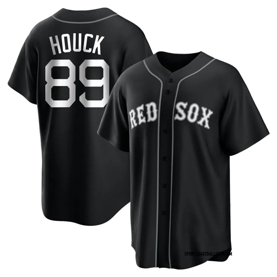 Tanner Houck Men's Boston Red Sox Black/White Replica Jersey