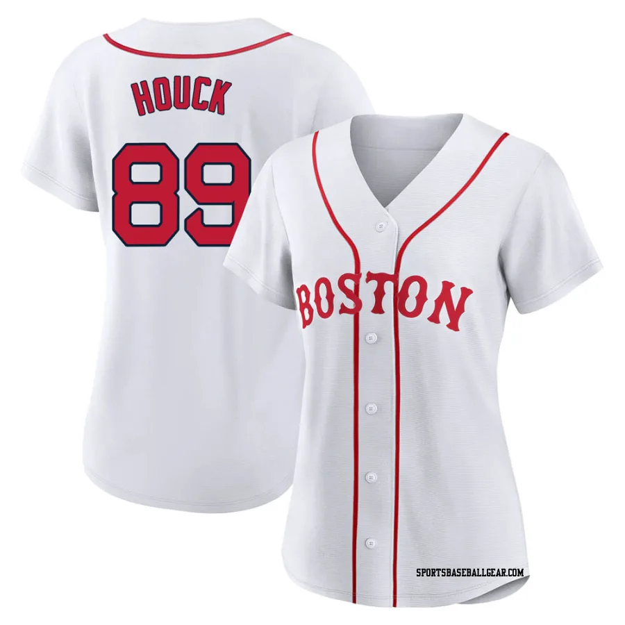 Tanner Houck Women's Boston Red Sox White Replica 2021 Patriots' Day Jersey