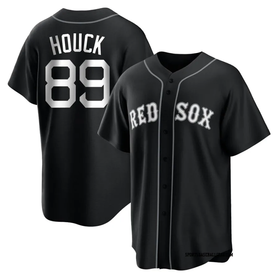 Tanner Houck Youth Boston Red Sox Black/White Replica Jersey