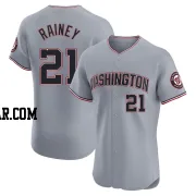 Tanner Rainey Men's Washington Nationals Gray Elite Road Jersey