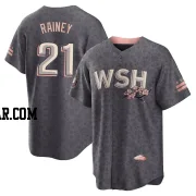 Tanner Rainey Men's Washington Nationals Gray Replica 2022 City Connect Jersey