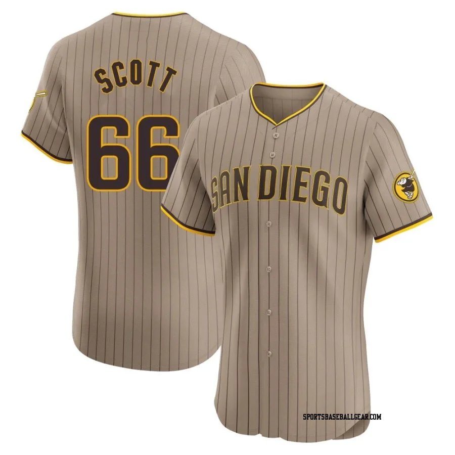 Tanner Scott Men's San Diego Padres Brown Elite Alternate Jersey