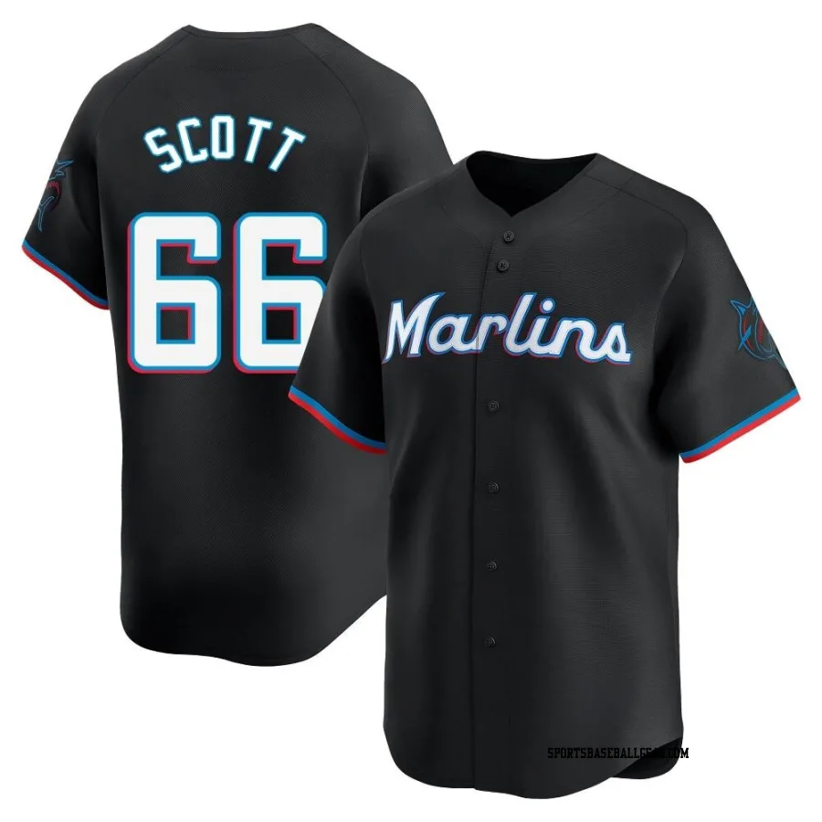 Tanner Scott Youth Miami Marlins Black Limited Alternate Jersey