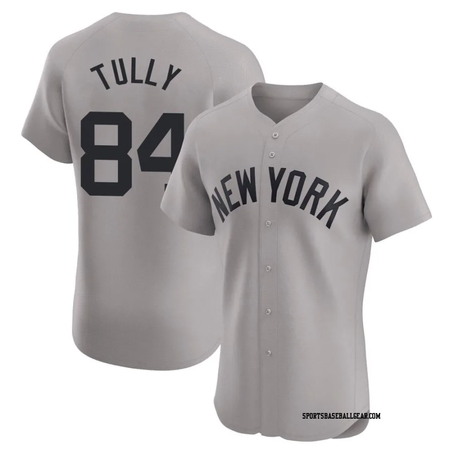 Tanner Tully Men's New York Yankees Gray Elite Road Jersey