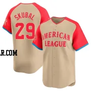 Tarik Skubal Men's Detroit Tigers Cream Limited American League 2024 All-Star Game Jersey