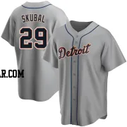 Tarik Skubal Men's Detroit Tigers Gray Replica Road Jersey