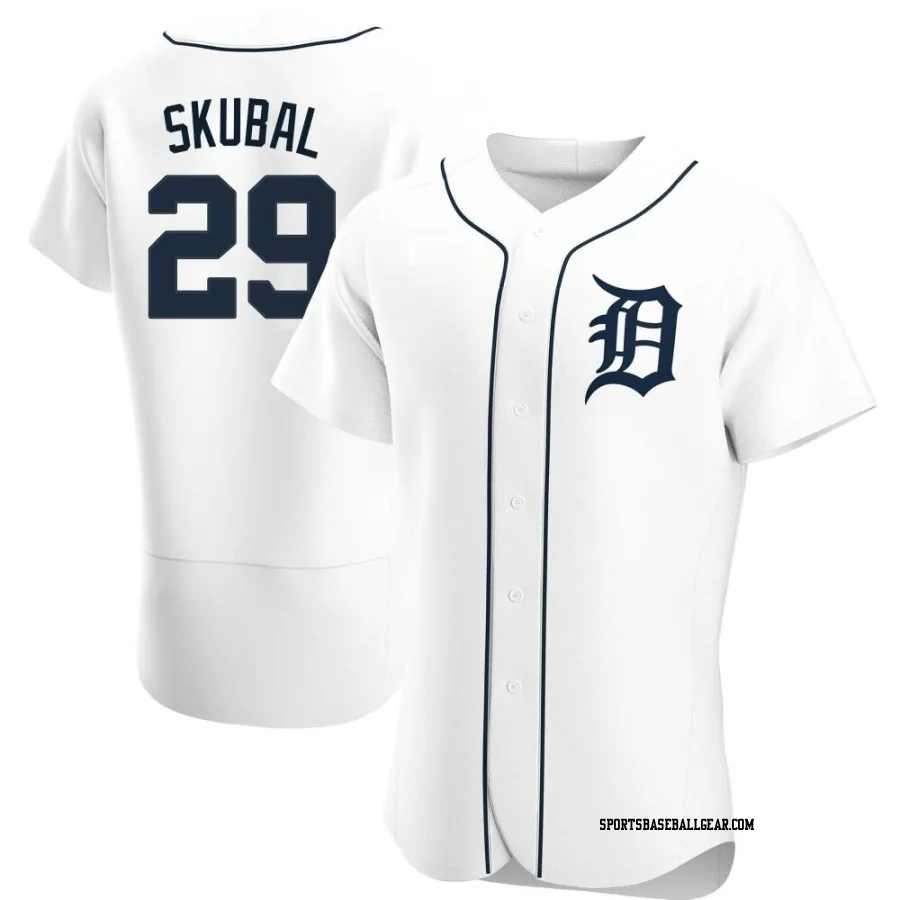 Tarik Skubal Men's Detroit Tigers White Authentic Home Jersey