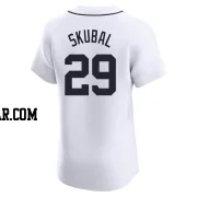 Tarik Skubal Men's Detroit Tigers White Elite Home Jersey