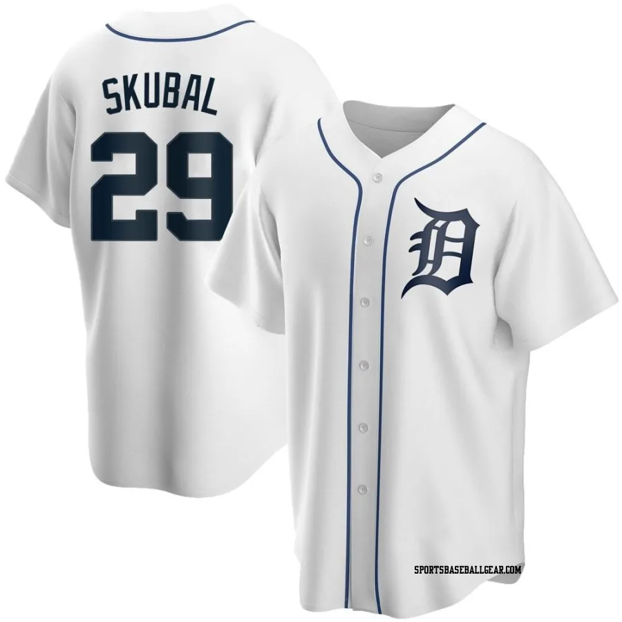 Tarik Skubal Men's Detroit Tigers White Replica Home Jersey